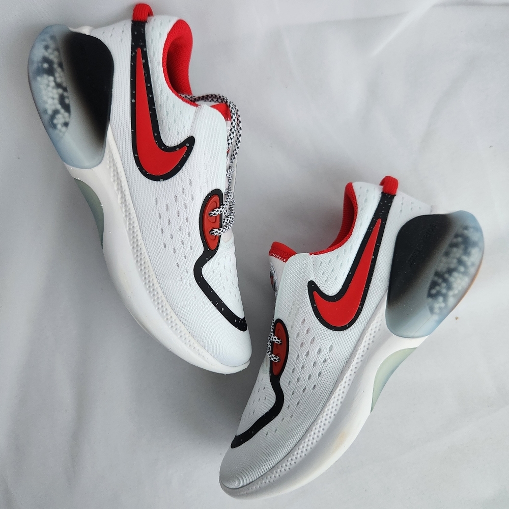 7.5 WOMEN'S NIKE JOYRIDE DUAL RUN WHITE RED BLACK RUNNING CW5244-100